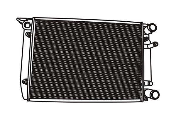 WXQP 120485 Radiator, engine cooling 120485