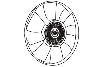 WXQP 150753 Hub, engine cooling fan wheel 150753