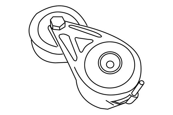 WXQP 313611 Tensioner pulley, v-ribbed belt 313611