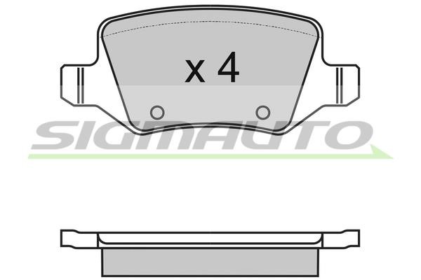Sigmauto SPA983 Brake Pad Set, disc brake SPA983