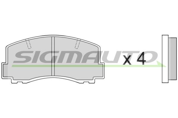 Sigmauto SPA256 Brake Pad Set, disc brake SPA256