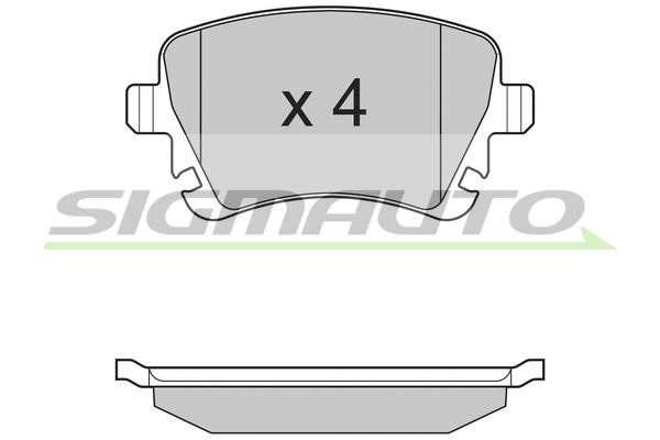 Sigmauto SPB130 Brake Pad Set, disc brake SPB130