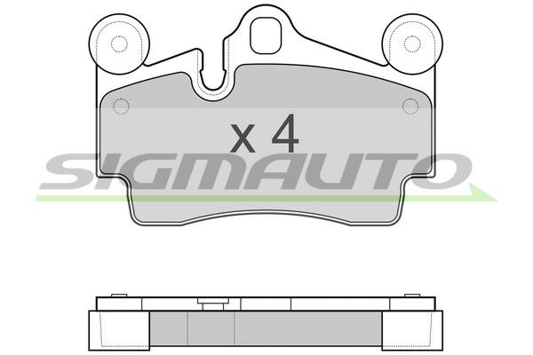 Sigmauto SPB097 Brake Pad Set, disc brake SPB097