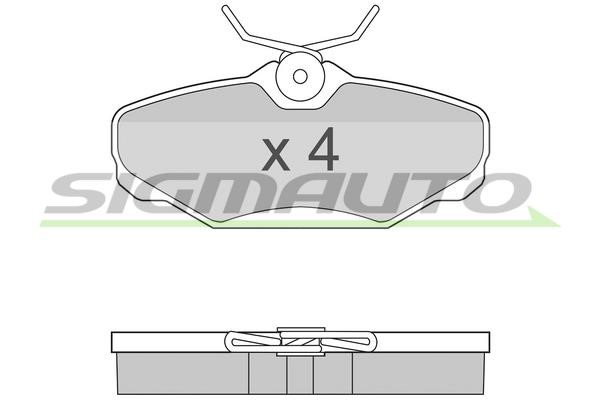 Sigmauto SPA884 Brake Pad Set, disc brake SPA884
