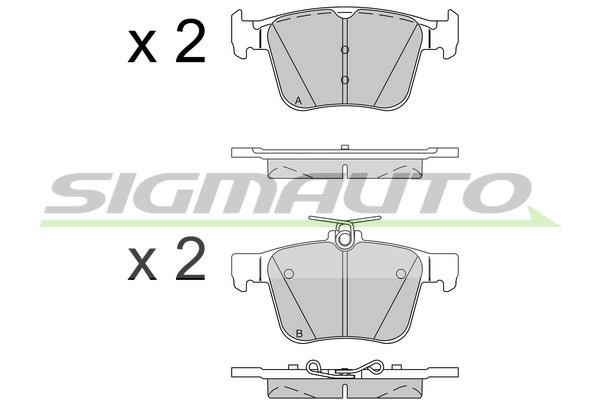 Sigmauto SPB517 Brake Pad Set, disc brake SPB517