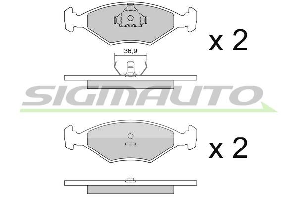 Sigmauto SPA977 Brake Pad Set, disc brake SPA977