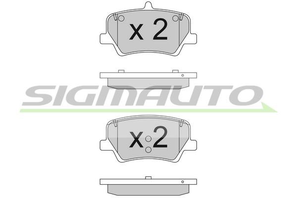 Sigmauto SPB839 Brake Pad Set, disc brake SPB839
