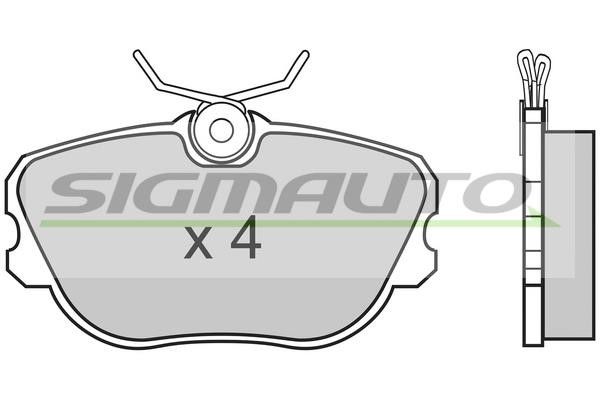Sigmauto SPA452 Brake Pad Set, disc brake SPA452