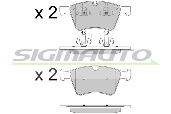 Sigmauto SPB590 Brake Pad Set, disc brake SPB590