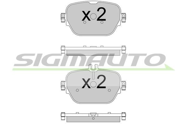 Sigmauto SPB770 Brake Pad Set, disc brake SPB770