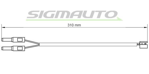 Sigmauto WI0672 Warning contact, brake pad wear WI0672