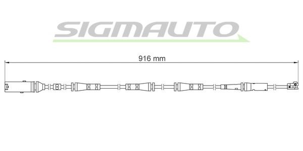 Sigmauto WI0925 Warning contact, brake pad wear WI0925