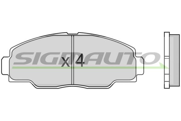 Sigmauto SPA540 Brake Pad Set, disc brake SPA540