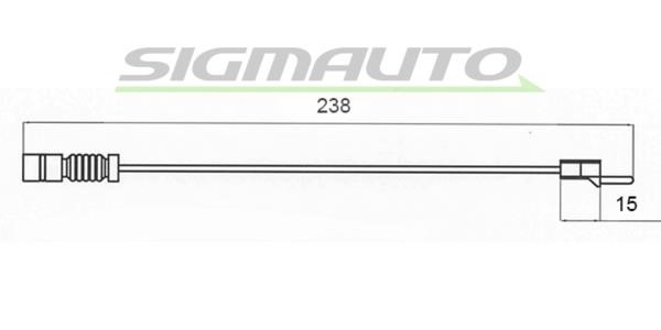 Sigmauto WI0579 Warning contact, brake pad wear WI0579