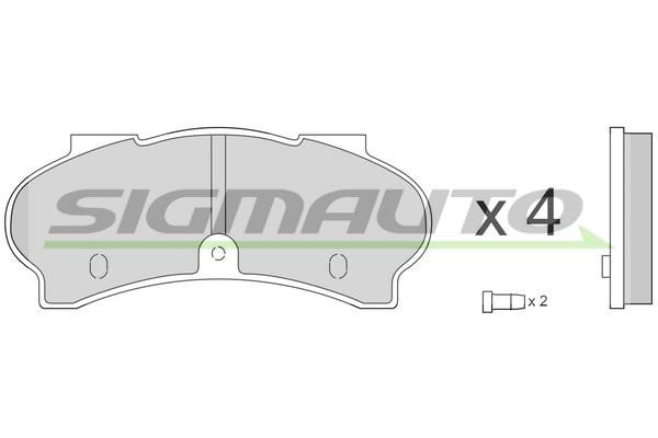 Sigmauto SPA134 Brake Pad Set, disc brake SPA134