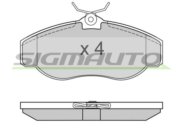 Sigmauto SPA661 Brake Pad Set, disc brake SPA661