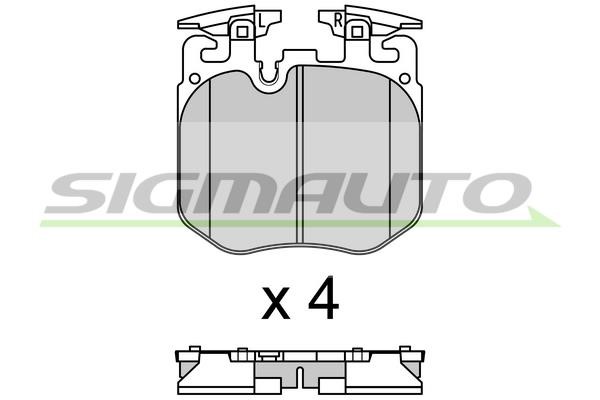 Sigmauto SPB692 Brake Pad Set, disc brake SPB692