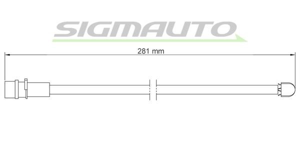 Sigmauto WI0539 Warning contact, brake pad wear WI0539
