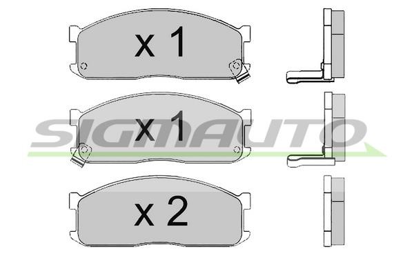 Sigmauto SPA390 Brake Pad Set, disc brake SPA390