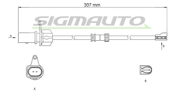 Sigmauto WI0981 Warning contact, brake pad wear WI0981