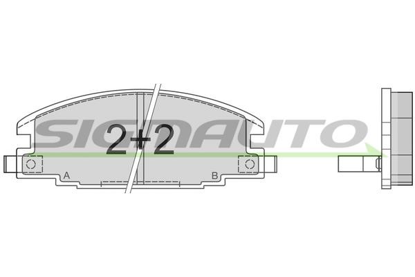 Sigmauto SPA367 Brake Pad Set, disc brake SPA367