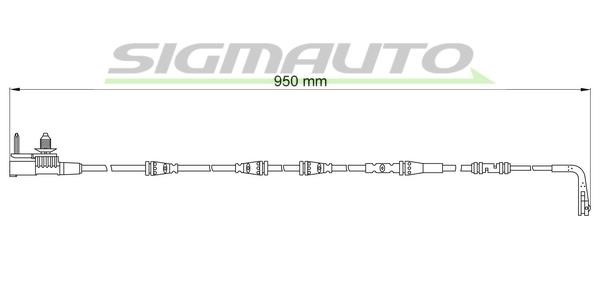 Sigmauto WI0782 Warning contact, brake pad wear WI0782