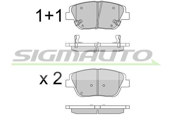 Sigmauto SPB548 Brake Pad Set, disc brake SPB548