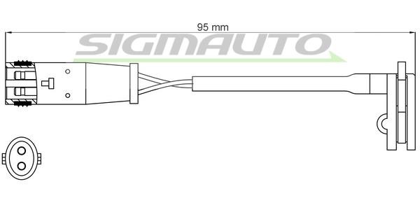 Sigmauto WI0625 Warning contact, brake pad wear WI0625