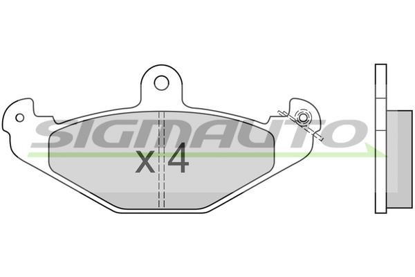 Sigmauto SPA553 Brake Pad Set, disc brake SPA553