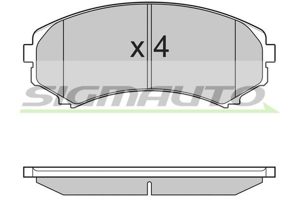 Sigmauto SPB001 Brake Pad Set, disc brake SPB001