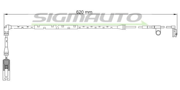 Sigmauto WI0729 Warning contact, brake pad wear WI0729