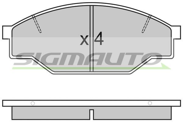 Sigmauto SPA322 Brake Pad Set, disc brake SPA322