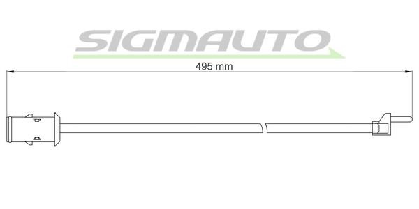 Sigmauto WI0904 Warning contact, brake pad wear WI0904
