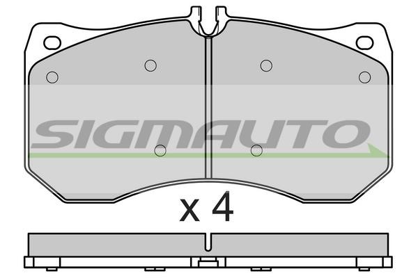 Sigmauto SPB677 Brake Pad Set, disc brake SPB677
