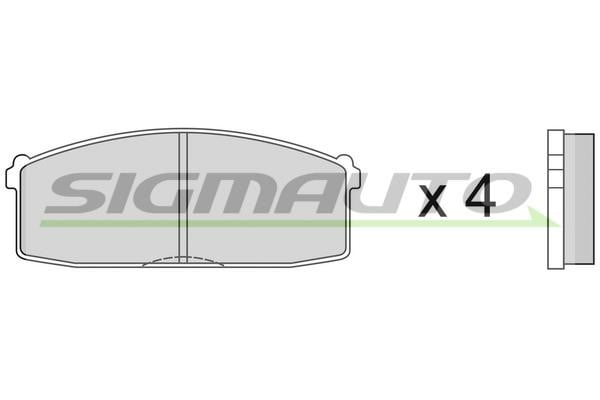Sigmauto SPA237 Brake Pad Set, disc brake SPA237