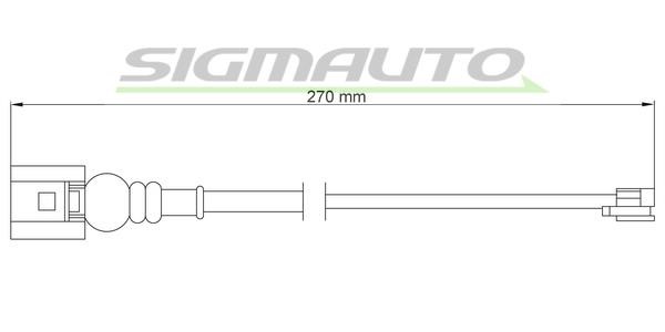 Sigmauto WI0665 Warning contact, brake pad wear WI0665