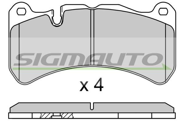 Sigmauto SPB752 Brake Pad Set, disc brake SPB752