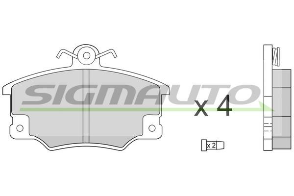 Sigmauto SPA268 Brake Pad Set, disc brake SPA268