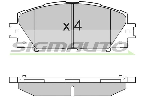 Sigmauto SPB249 Brake Pad Set, disc brake SPB249