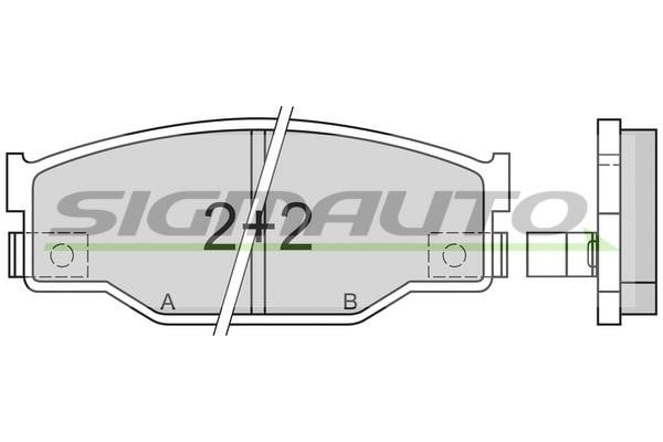 Sigmauto SPA403 Brake Pad Set, disc brake SPA403