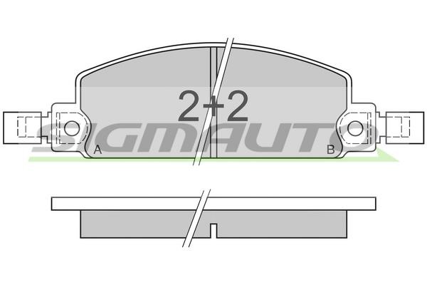 Sigmauto SPA413 Brake Pad Set, disc brake SPA413