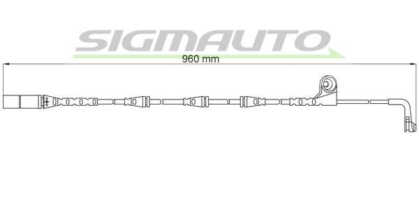 Sigmauto WI0641 Warning contact, brake pad wear WI0641