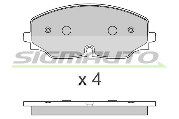 Sigmauto SPB809 Brake Pad Set, disc brake SPB809