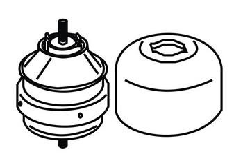 WXQP 380939 Engine mount 380939