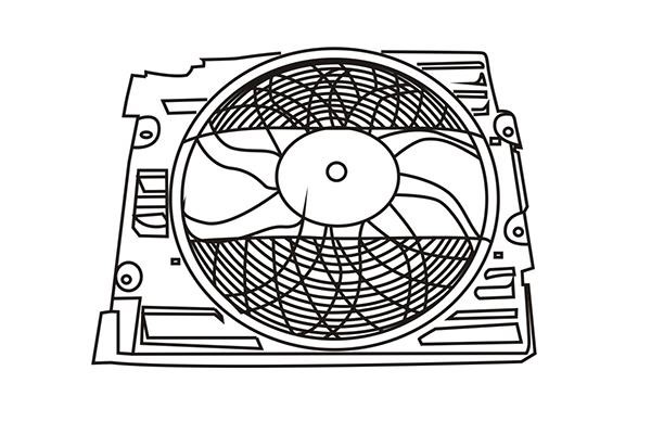 WXQP 250097 Hub, engine cooling fan wheel 250097
