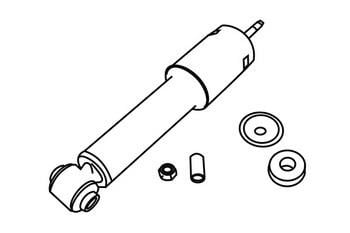 WXQP 361631 Front oil and gas suspension shock absorber 361631