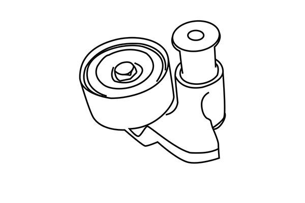 WXQP 313665 Tensioner pulley, timing belt 313665