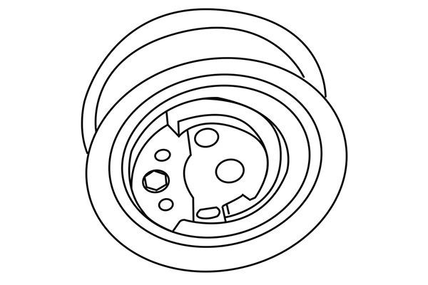 WXQP 313589 Tensioner pulley, timing belt 313589