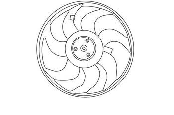 WXQP 351325 Hub, engine cooling fan wheel 351325