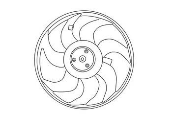 WXQP 351323 Hub, engine cooling fan wheel 351323